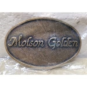Brass Molson Golden Belt Buckle - New Sealed